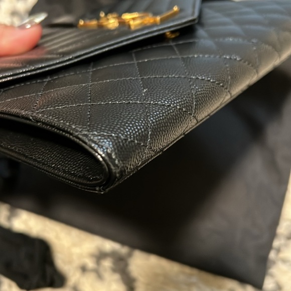 YSL Cassandre Matelasse Flap Pouch Wristlet - Picture 5 of 7